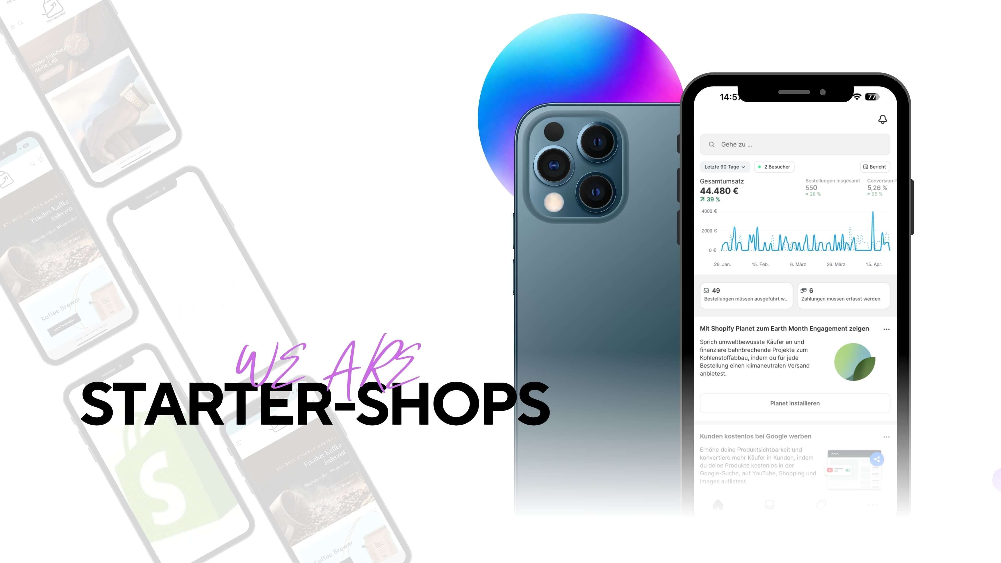 Komplett gestalteter Online-Shop bereit zur Übergabe